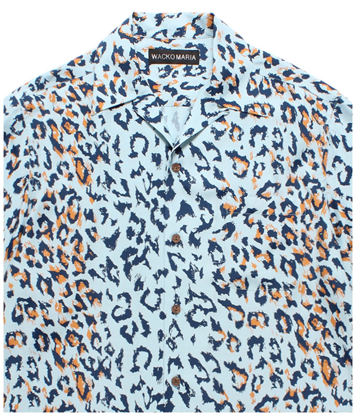 LEOPARD HAWAIIAN SHIRT (TYPE-1)【BLUE】
