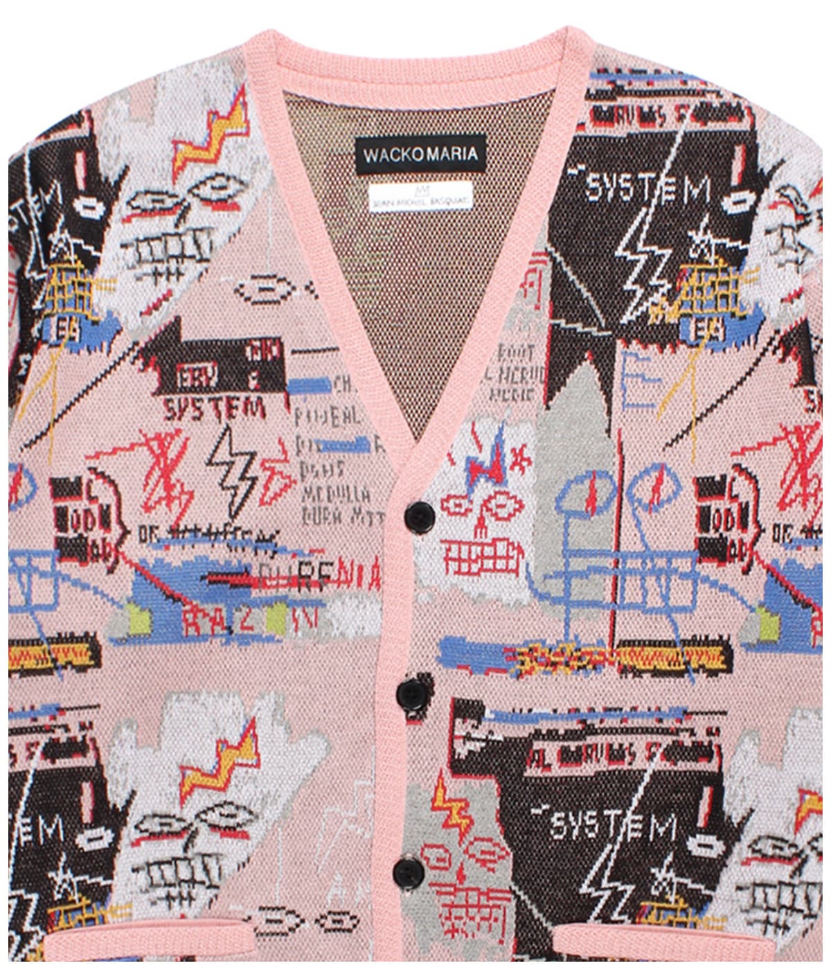 JEAN-MICHEL BASQUIAT / JACQUARD KNIT CARDIGAN (TYPE-3)【ONE