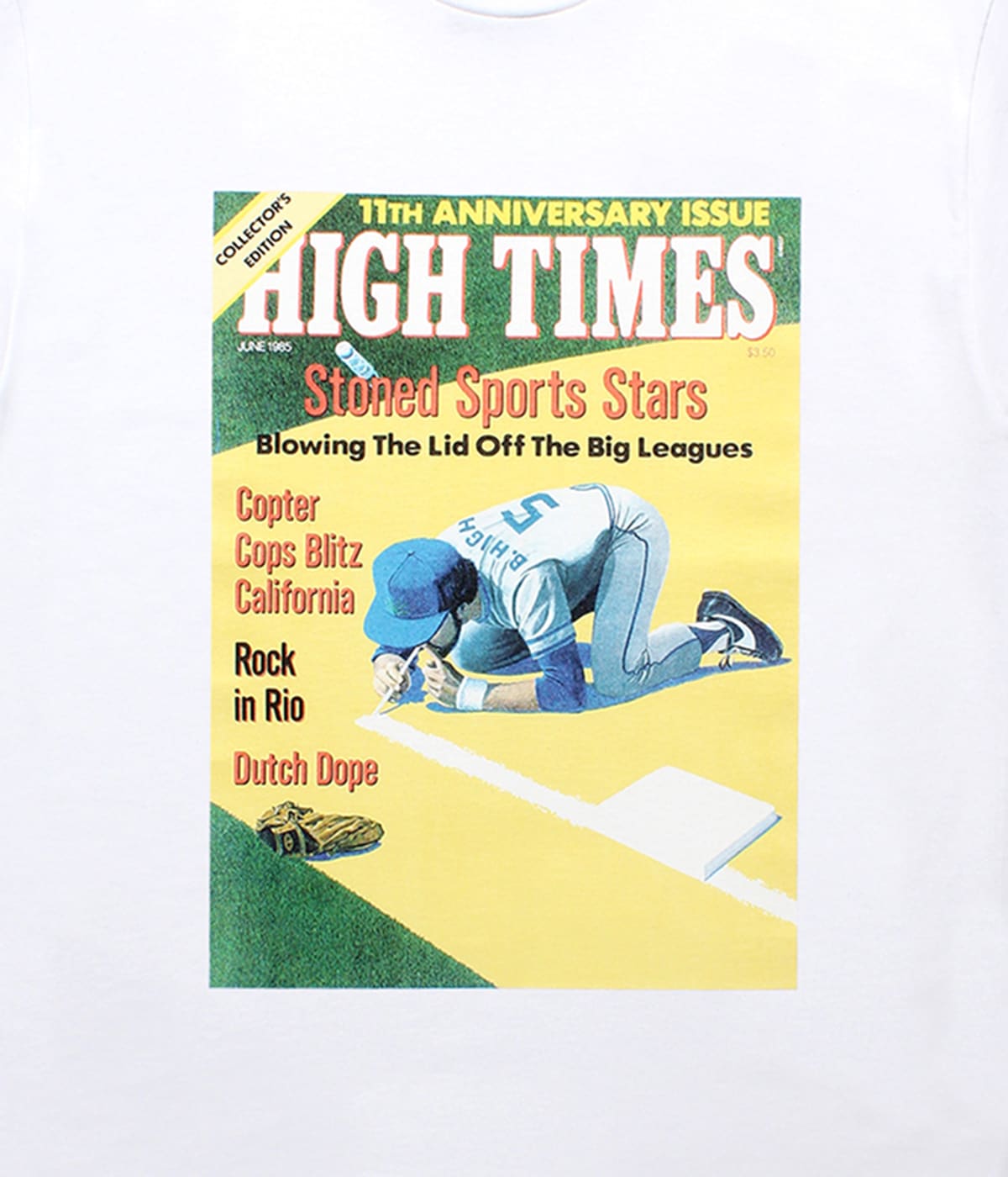 HIGH TIMES / CREW NECK T-SHIRT (TYPE-4)【WHITE】｜WACKO MARIA