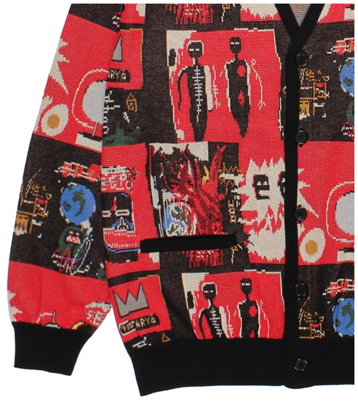 JEAN-MICHEL BASQUIAT / CARDIGAN (TYPE-2)【ONE】