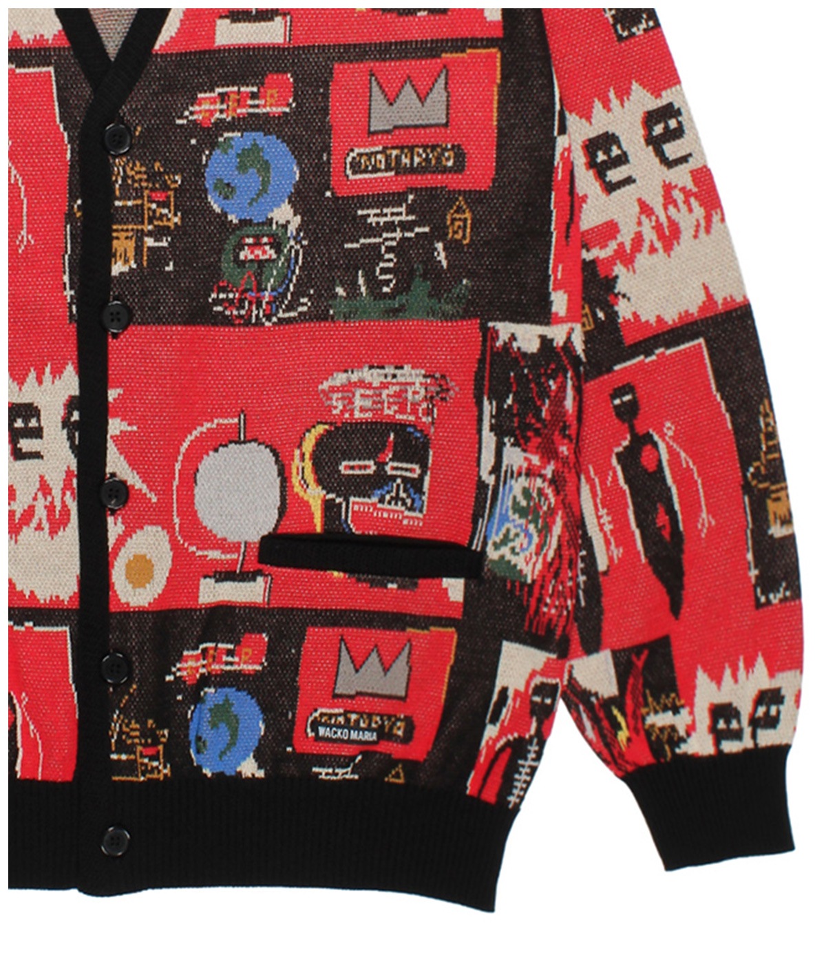 JEAN-MICHEL BASQUIAT / CARDIGAN (TYPE-2)【ONE】