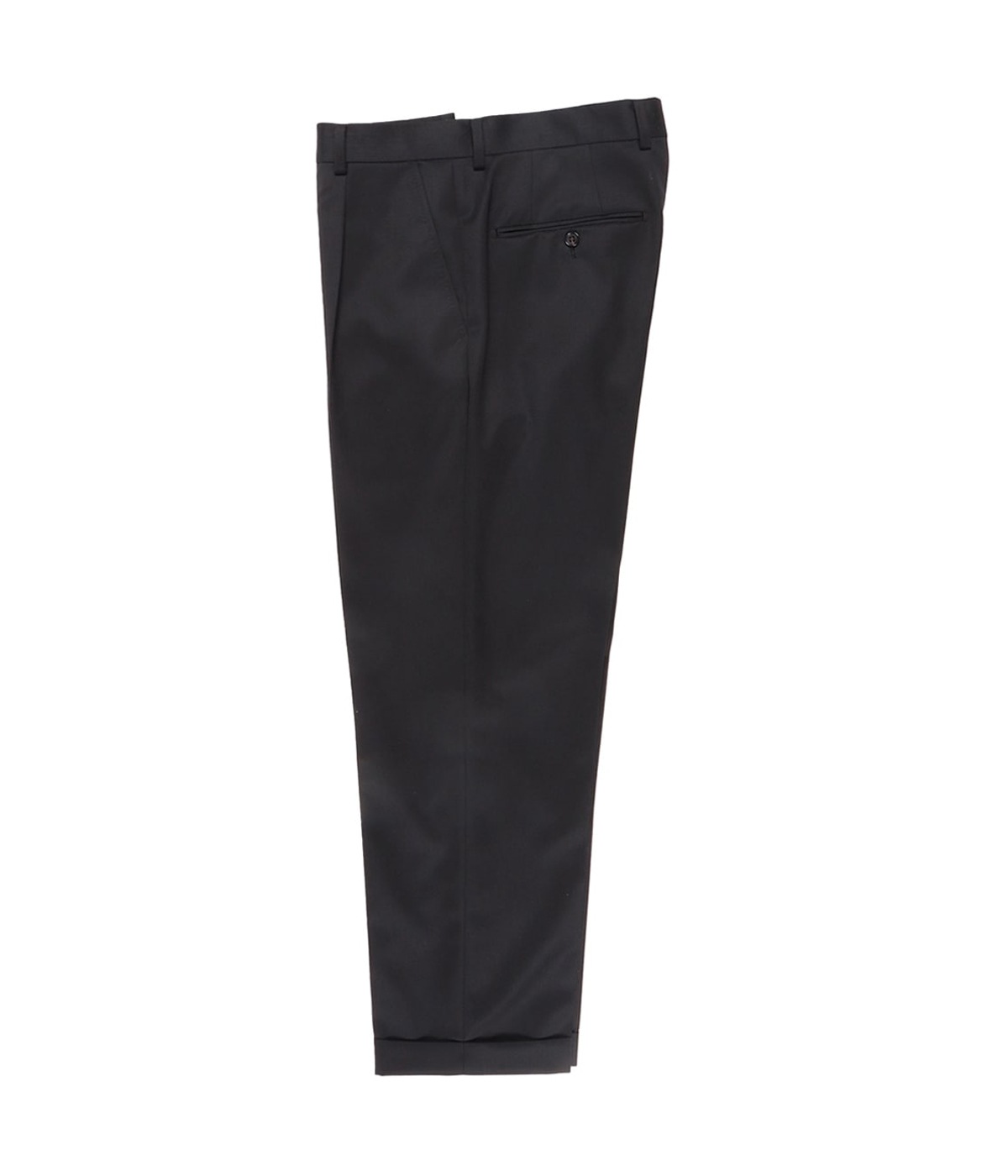PLEATED TROUSERS (TYPE-2)【BLACK】