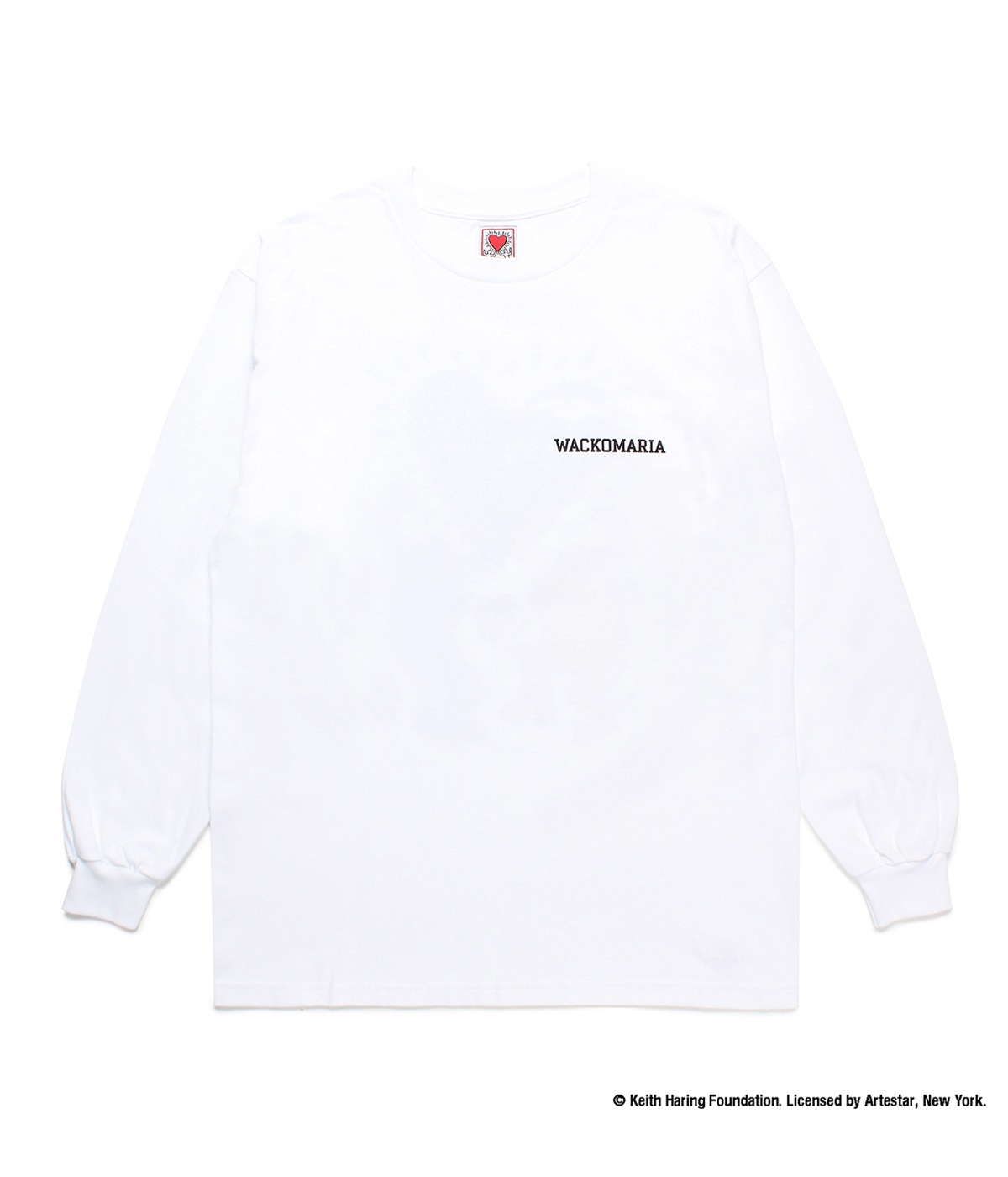 KEITH HARING / LONG SLEEVE T-SHIRT (TYPE-1)【WHITE】｜WACKO