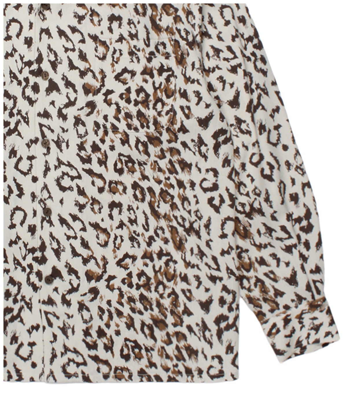 LEOPARD HAWAIIAN SHIRT (TYPE-3)【IVORY】