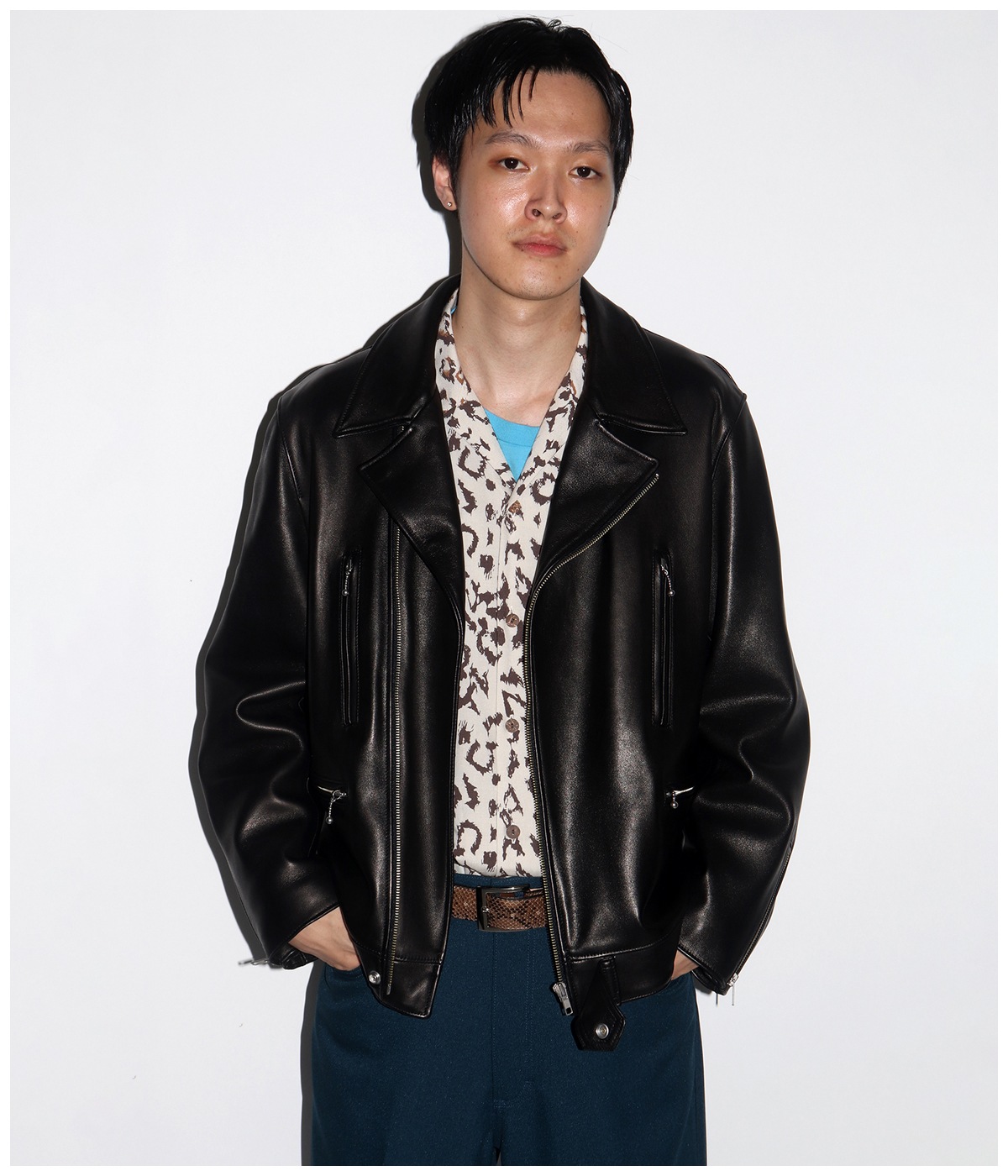 LEOPARD HAWAIIAN SHIRT (TYPE-3)【IVORY】