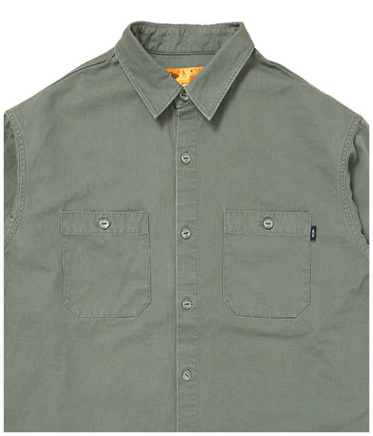 SNAKING LOGO WORK SHIRT【OLIVE】