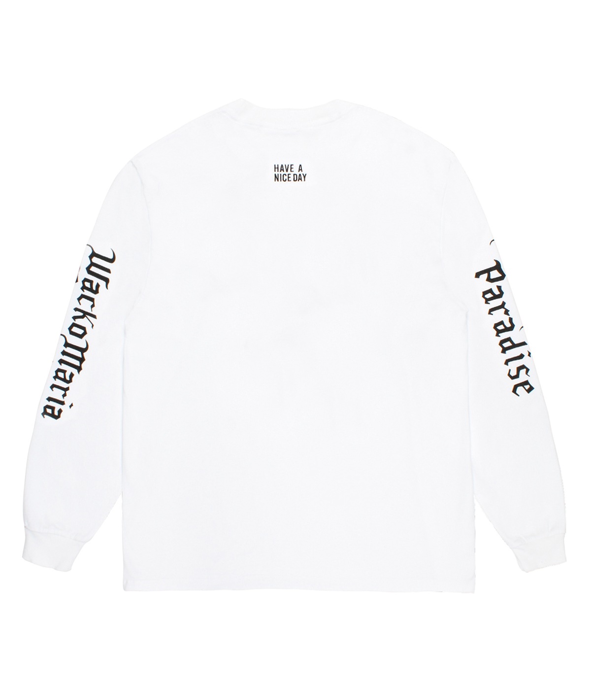 WASHED HEAVY WEIGHT LONG SLEEVE T-SHIRT (TYPE-1)【WHITE】