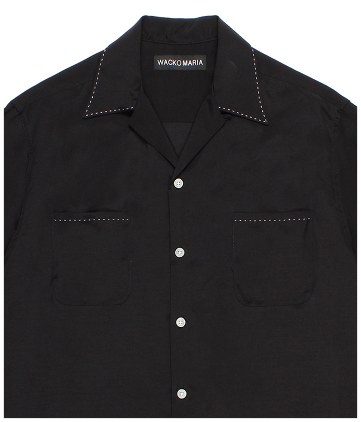 トップス wacko maria 舐達麻 / HIGH TIMES / 50'S OPEN COLLAR SHIRT【WHITE】｜WACKO MARIA