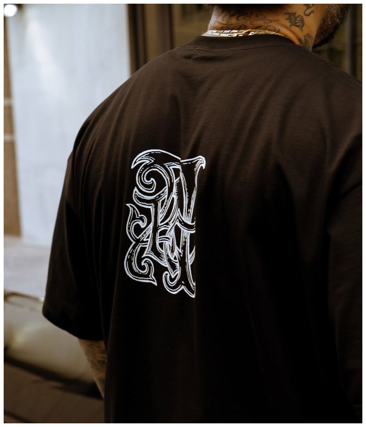 Pima Cotton S/S Tee (Reaper)【PURE BLACK】