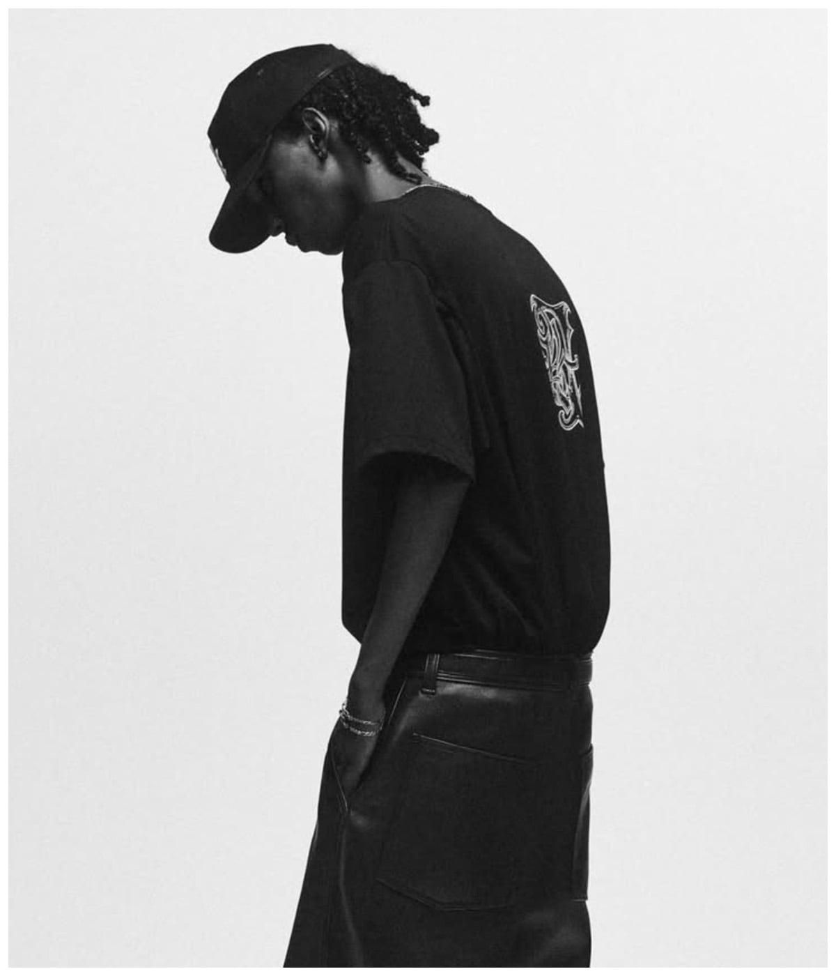 Pima Cotton S/S Tee (Reaper)【PURE BLACK】
