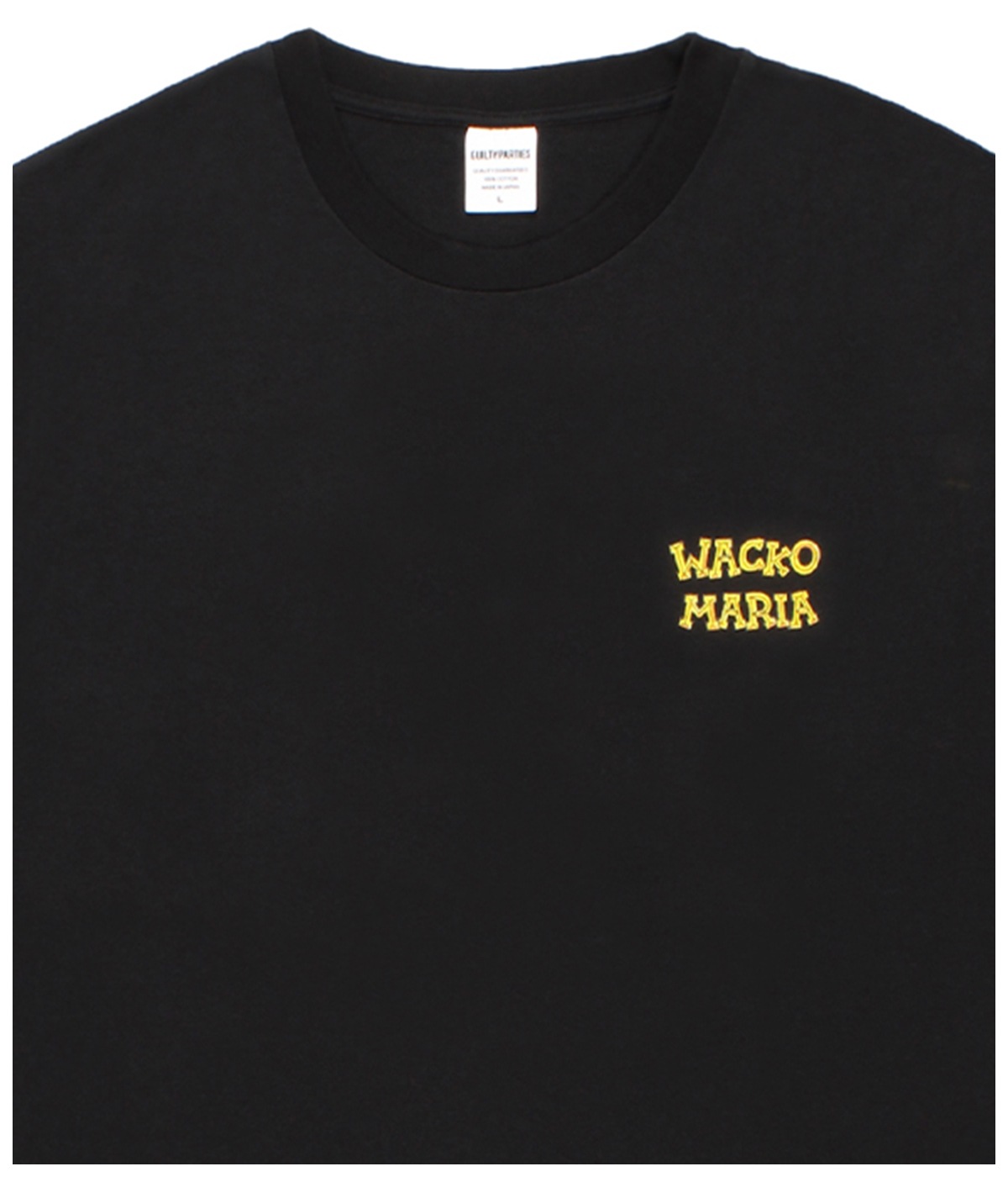 TIM LEHI / WASHED HEAVY WEIGHT T-SHIRT【BLACK】｜WACKO MARIA