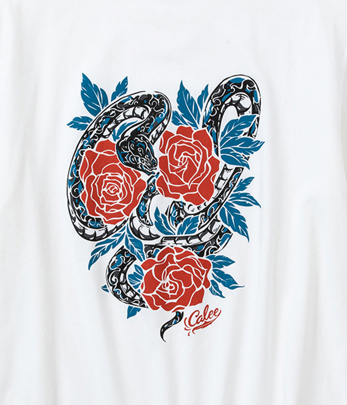 STRETCH CALEE PERMANENT T-SHIRT -NATURALLY PAINT DESIGN-【2 Colors Available】
