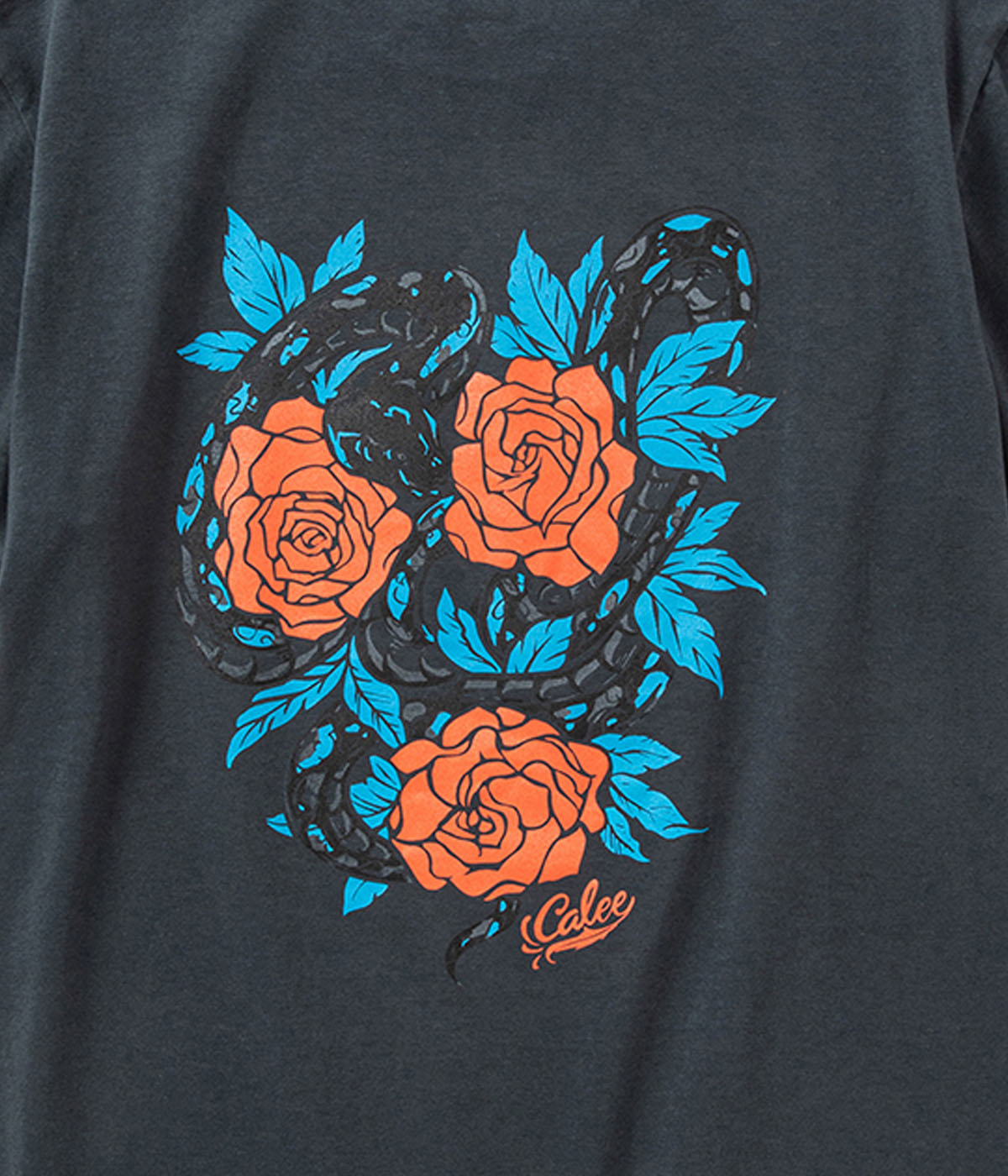 STRETCH CALEE PERMANENT T-SHIRT -NATURALLY PAINT DESIGN-【2 Colors Available】