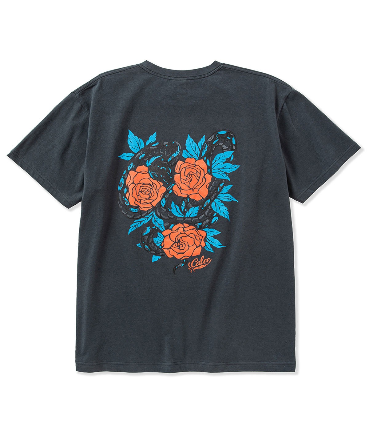 STRETCH CALEE PERMANENT T-SHIRT -NATURALLY PAINT DESIGN-【2 Colors Available】