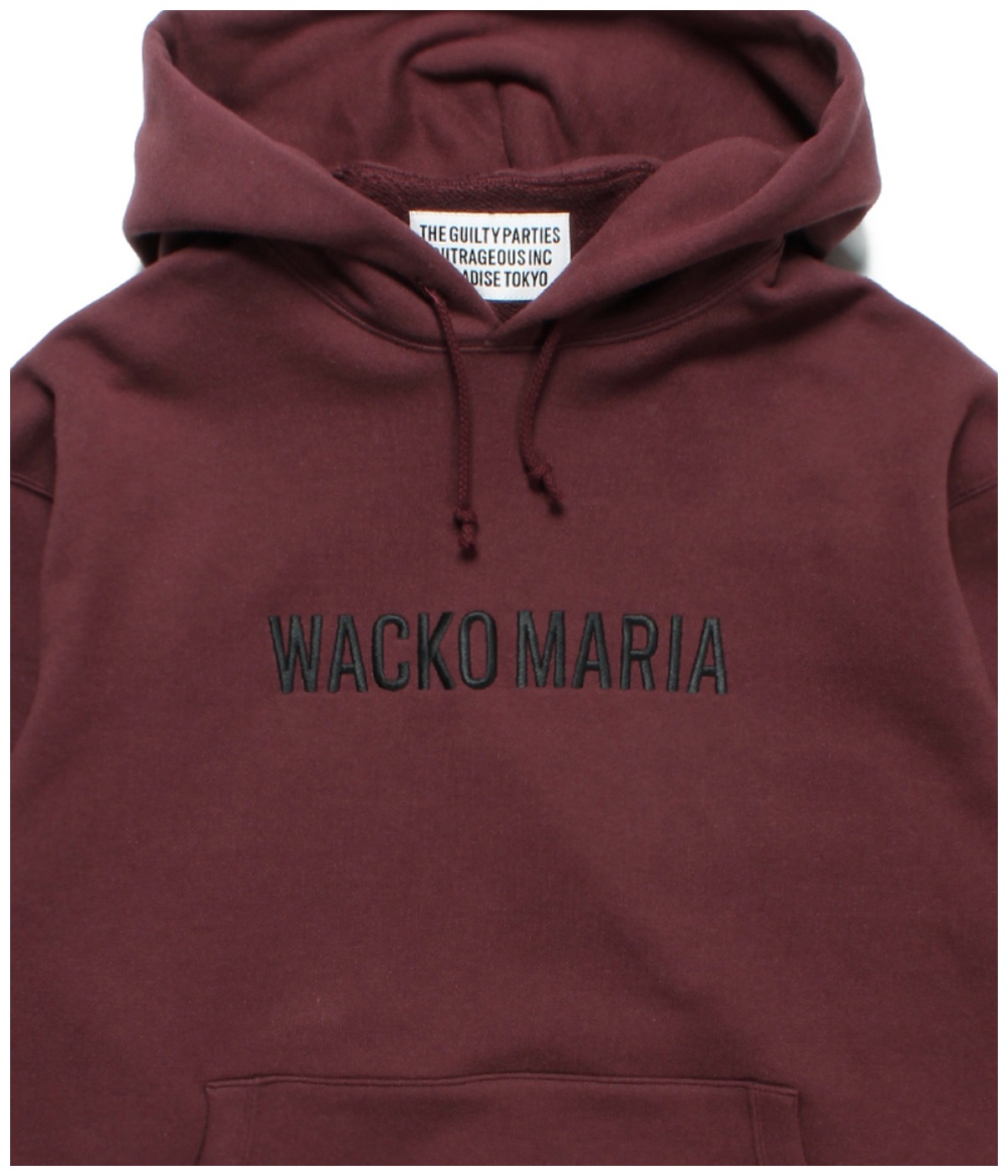 MIDDLE WEIGHT PULLOVER HOODED SWEAT SHIRT【BURGUNDY】