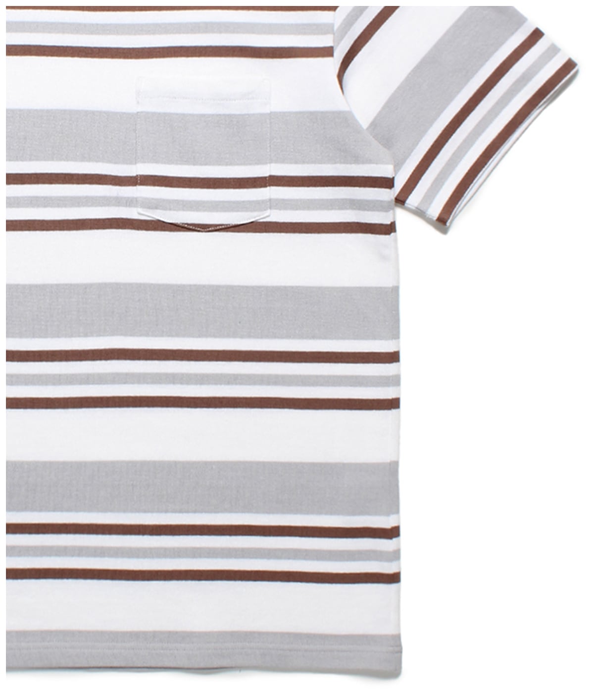 STRIPED CREW NECK T-SHIRT (TYPE-1)【OFF WHITE】｜WACKO MARIA