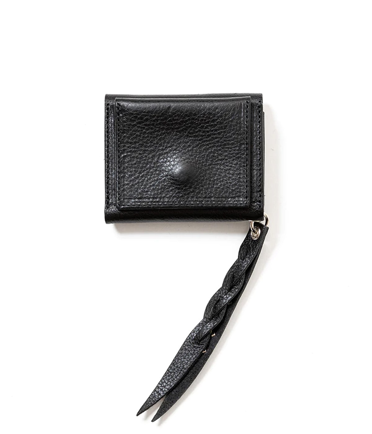 PLANE LEATHER MULTI WALLET -STUDS CHARM-【BLACK】