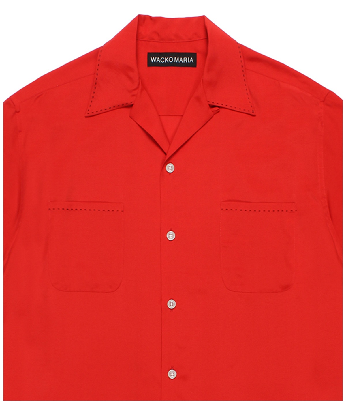 50'S OPEN COLLAR SHIRT (TYPE-3)【RED】｜WACKO MARIA｜MELTING POT