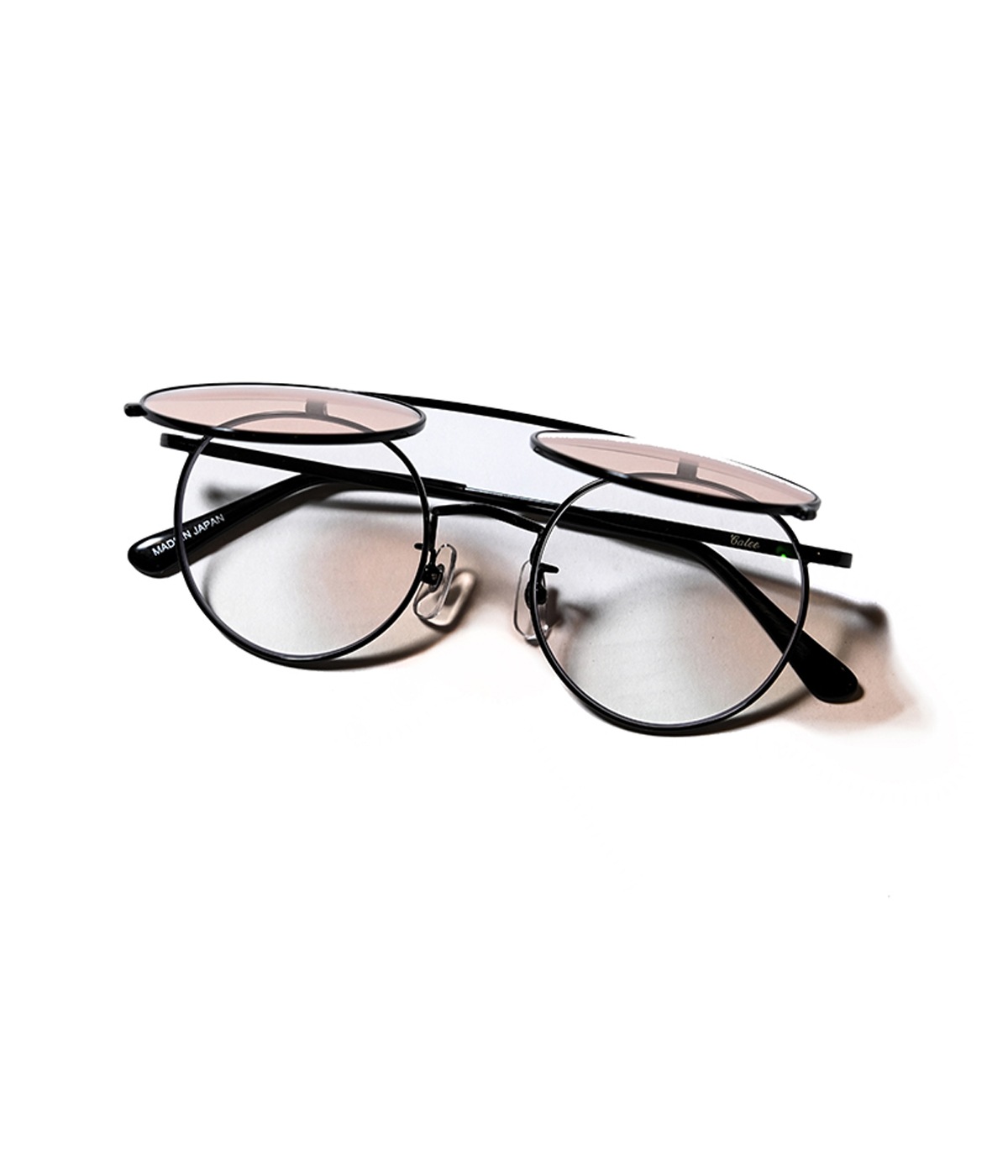 FLIP UP TYPE CIRCLE METAL GLASSES -Limited-【3 Colors Available