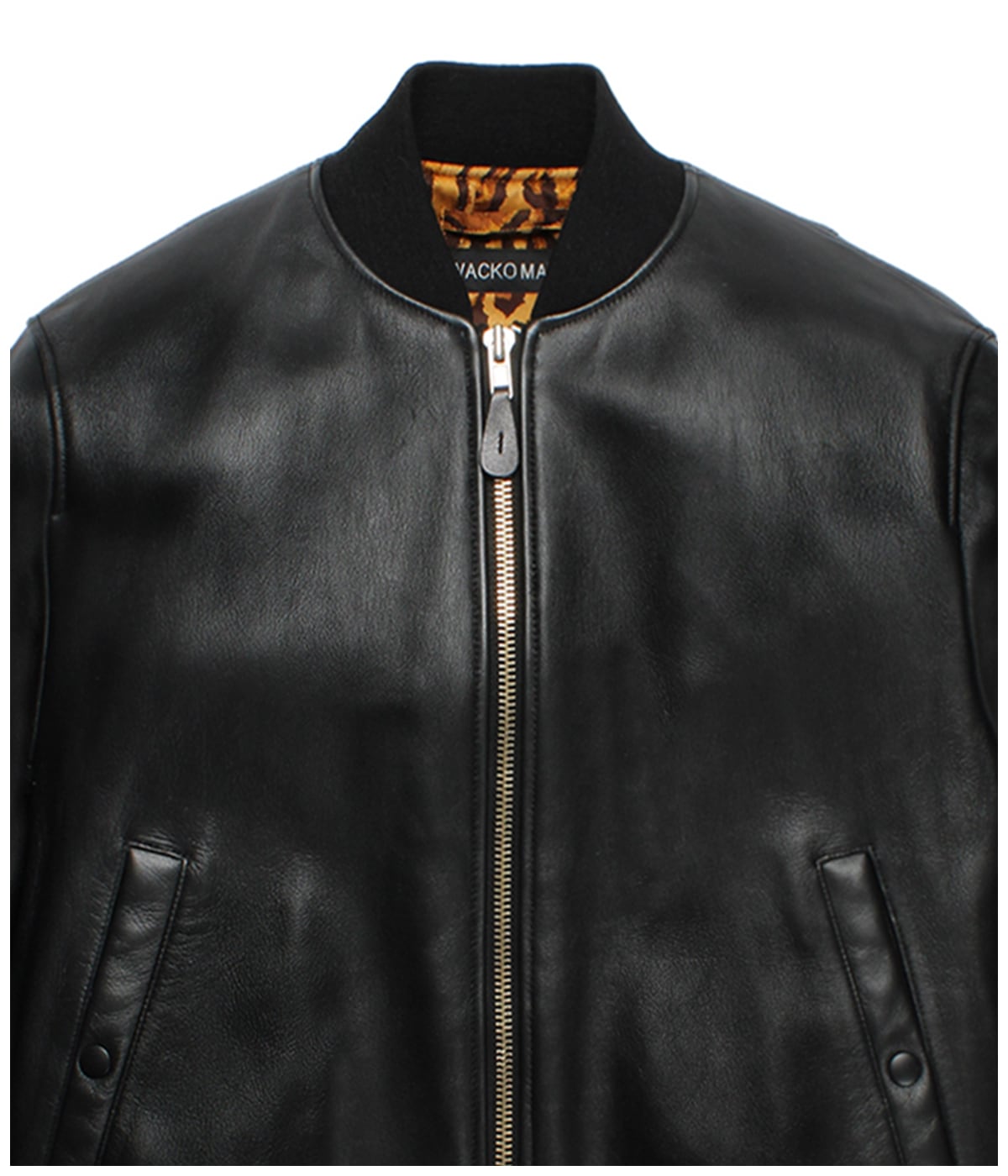 LEATHER MA-1 FLIGHT JACKET (TYPE-2)【BLACK】｜WACKO MARIA｜MELTING