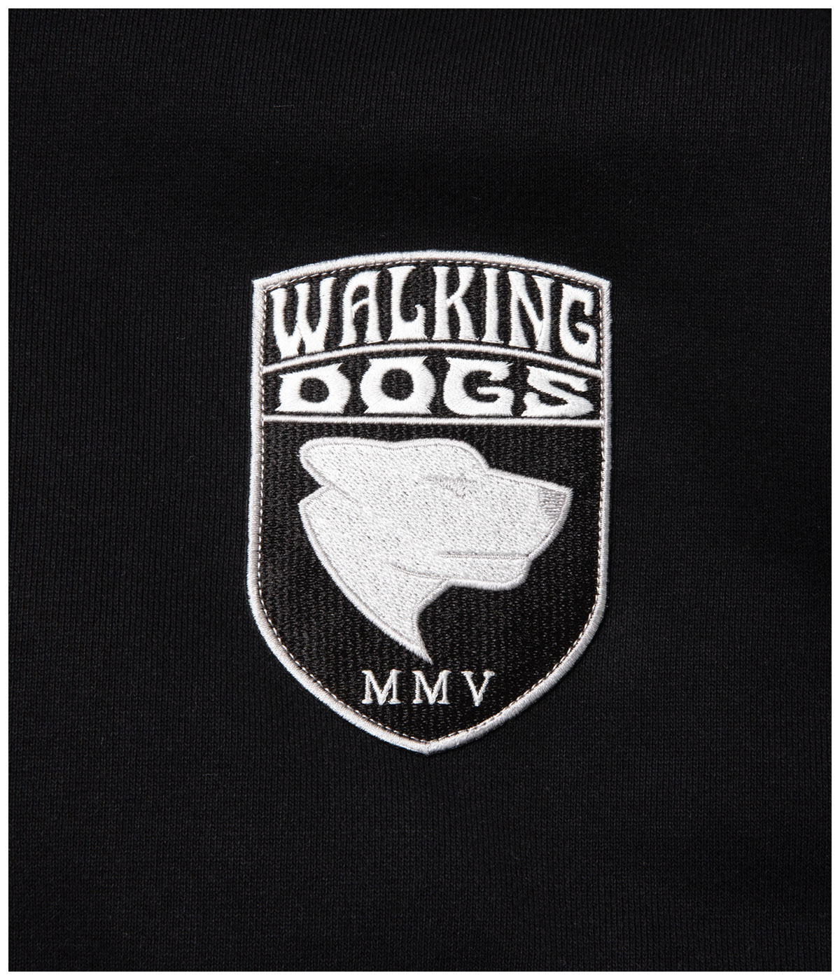 WALKING DOG ZIP PARKA【BLACK】