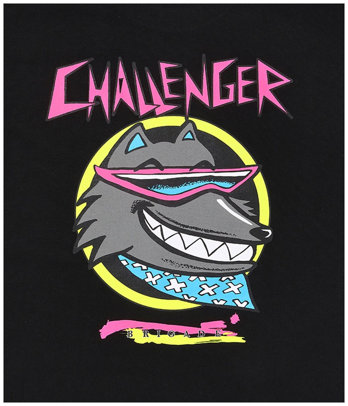 NEON WOLF TEE【BLACK】