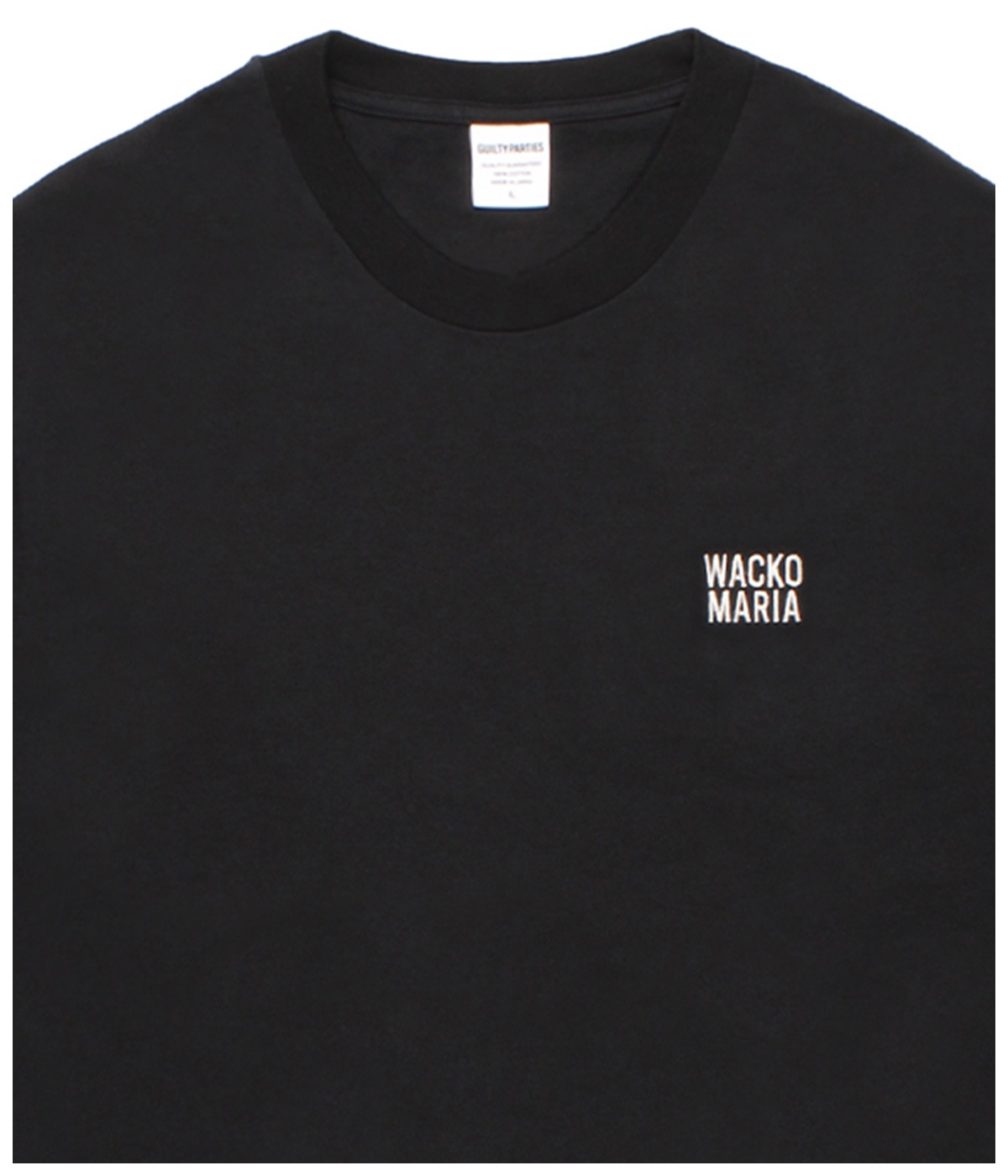 TIM LEHI / WASHED HEAVY WEIGHT LONG SLEEVE T-SHIRT (TYPE-2)【BLACK