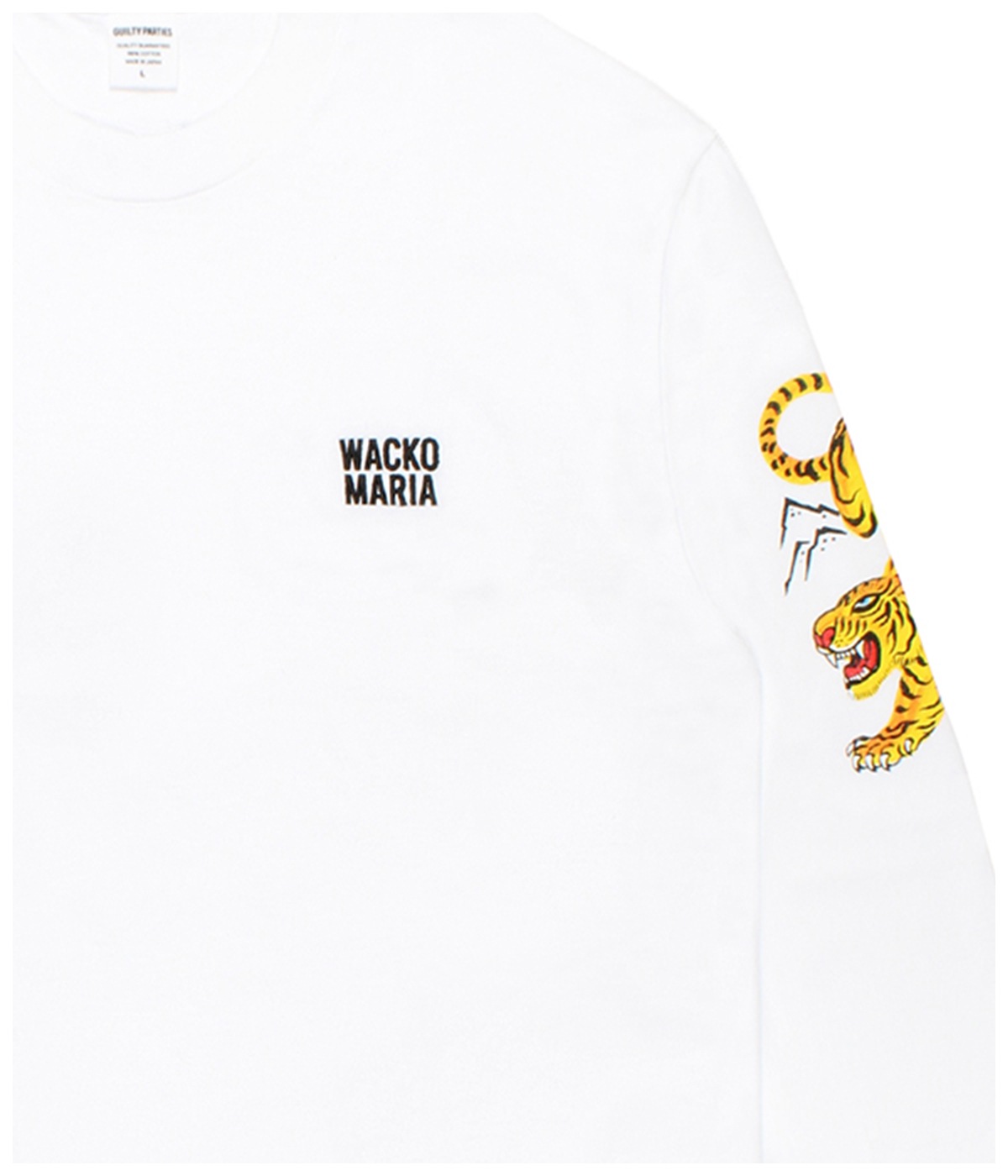 TIM LEHI / WASHED HEAVY WEIGHT LONG SLEEVE T-SHIRT (TYPE-2)【WHITE