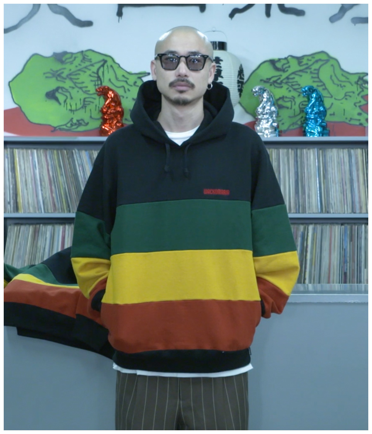 HEAVY WEIGHT PULLOVER HOODED SWEAT SHIRT (TYPE-4)【BLACK】｜WACKO 