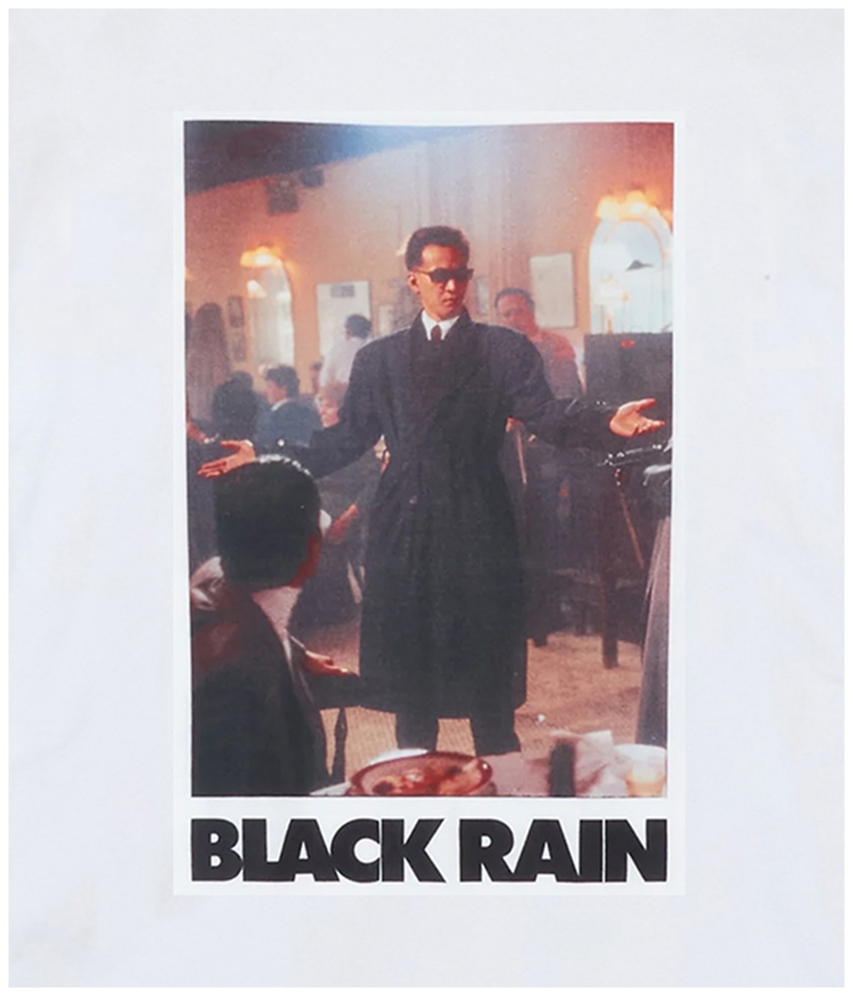 『Black Rain』tee dos【WHITE】