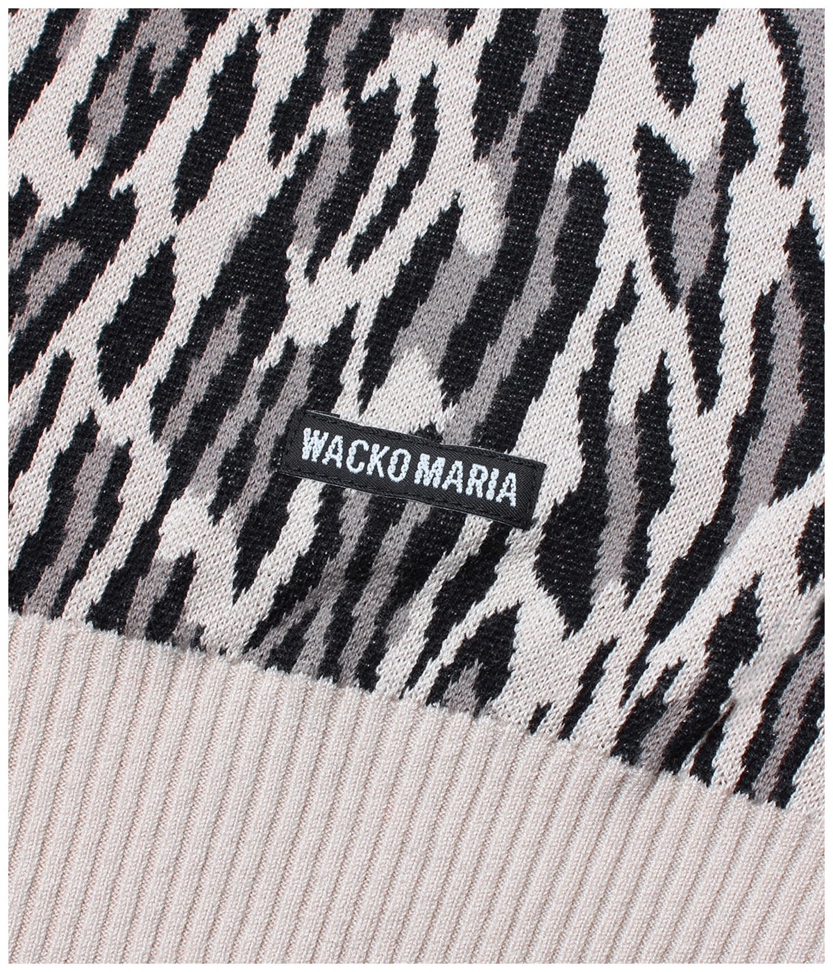 LEOPARD JACQUARD KNIT CARDIGAN (TYPE-2)【IVORY】｜WACKO MARIA