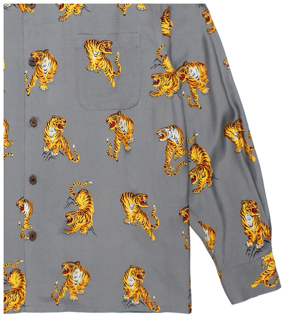 TIM LEHI / HAWAIIAN SHIRT【GRAY】｜WACKO MARIA｜MELTING POT（正規