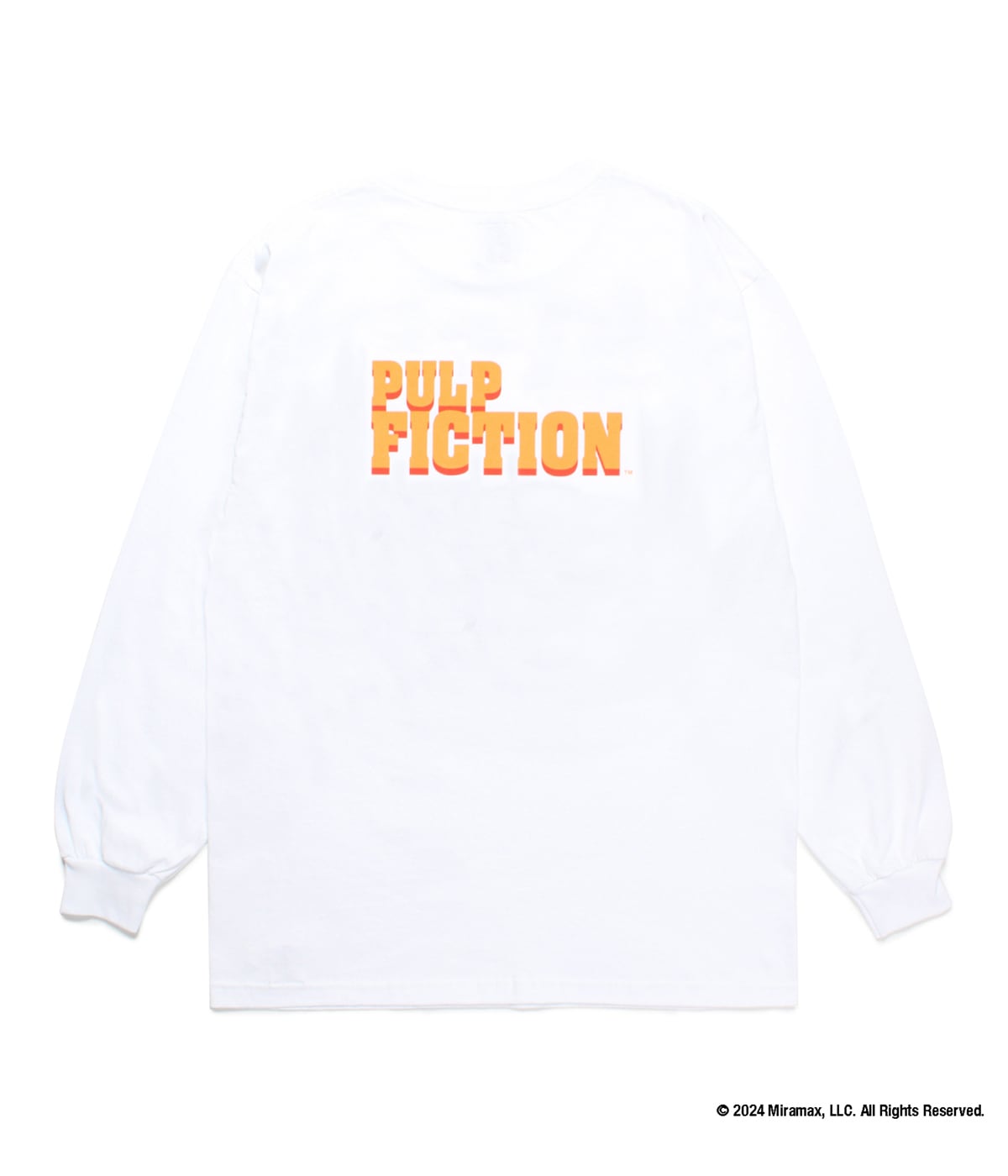 PULP FICTION / LONG SLEEVE T-SHIRT (TYPE-3)【WHITE】｜WACKO MARIA