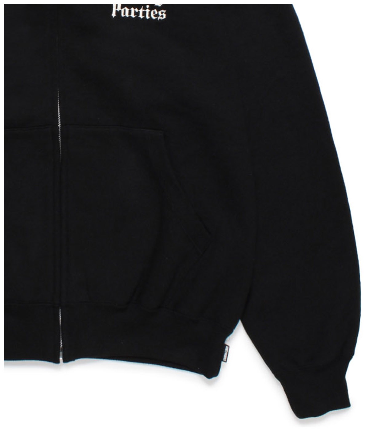 HEAVY WEIGHT ZIP HOODED SWEAT SHIRT (TYPE-6)【BLACK】