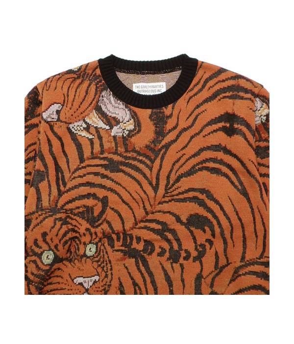 TIM LEHI / JACQUARD SWEATER (TYPE-2)【ORANGE】｜WACKO MARIA