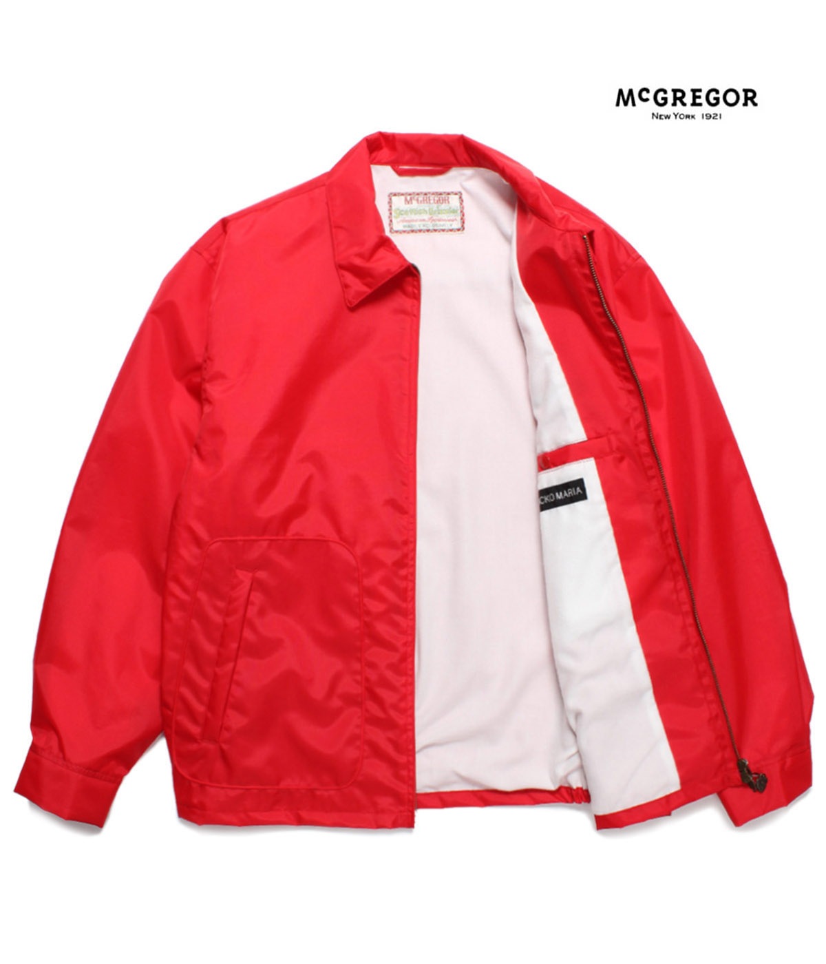 McGregor Drizzler Jacket Lサイズ 赤　80s Vintage McGregor Drizzler zip up jacket – The Era NYC