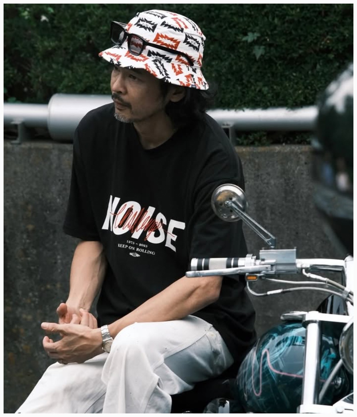 S/S NOISE TEE【BLACK】｜CHALLENGER｜MELTING POT（正規取扱店