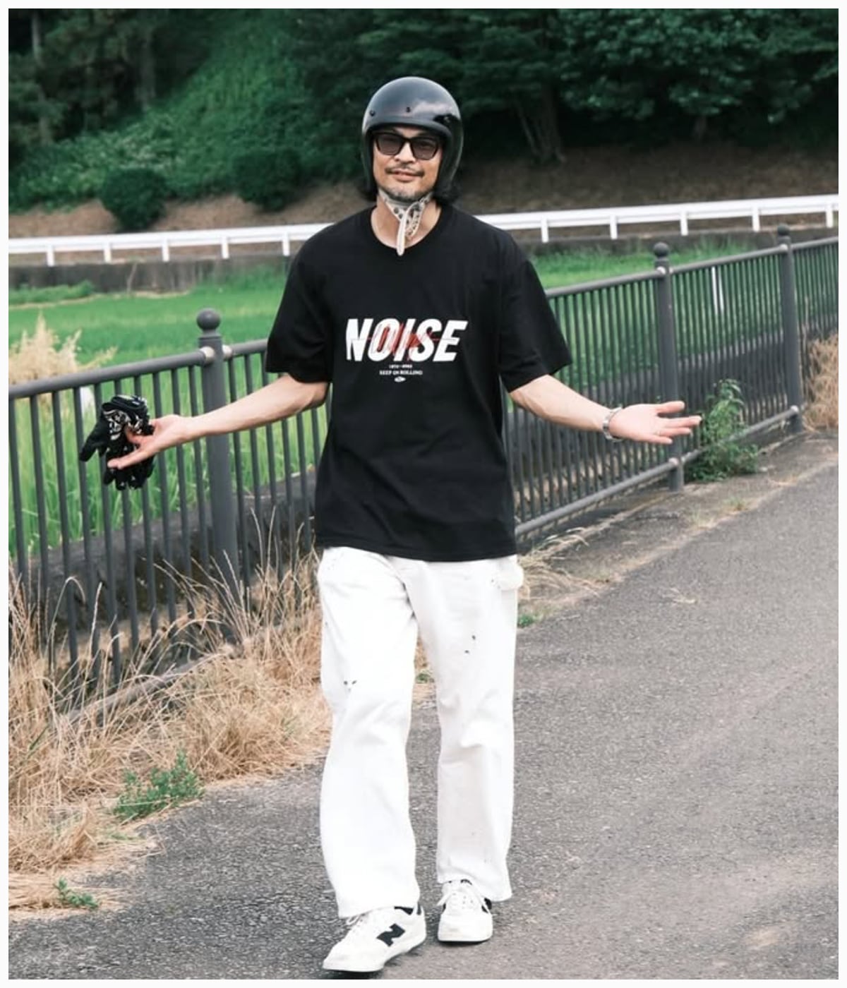 S/S NOISE TEE【BLACK】｜CHALLENGER｜MELTING POT（正規取扱店