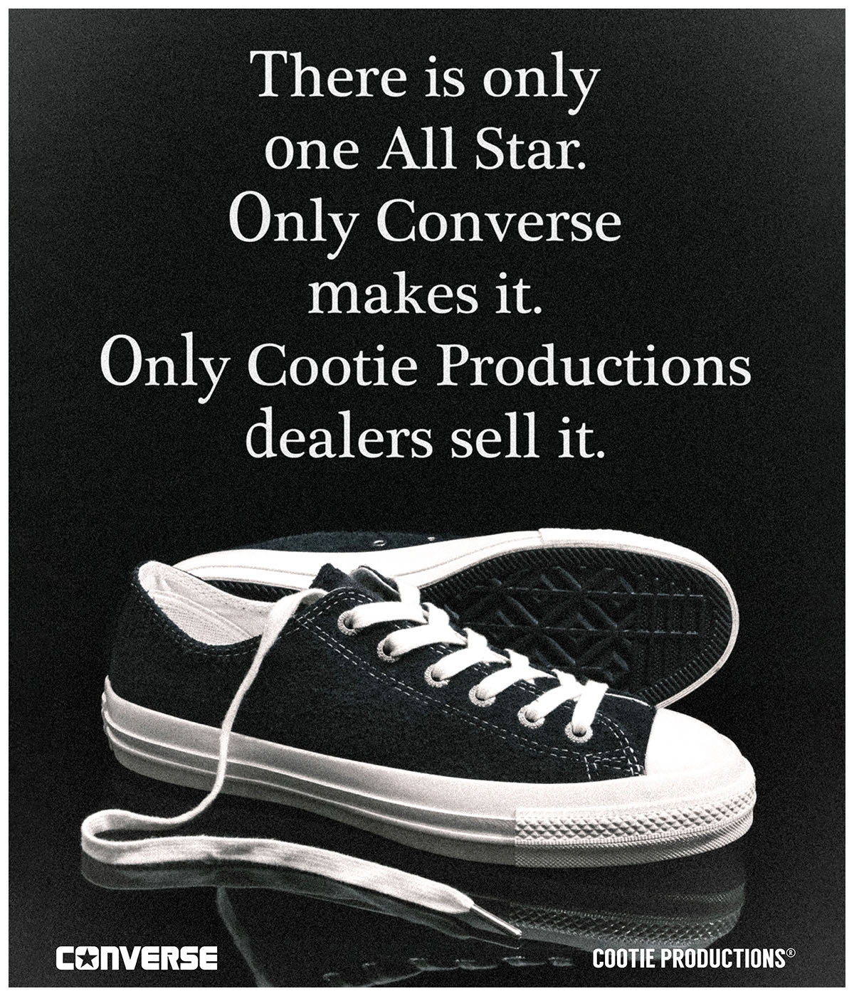 SUEDE ALL STAR AGED OX  (Cootie Productions®︎) 【BLACK】