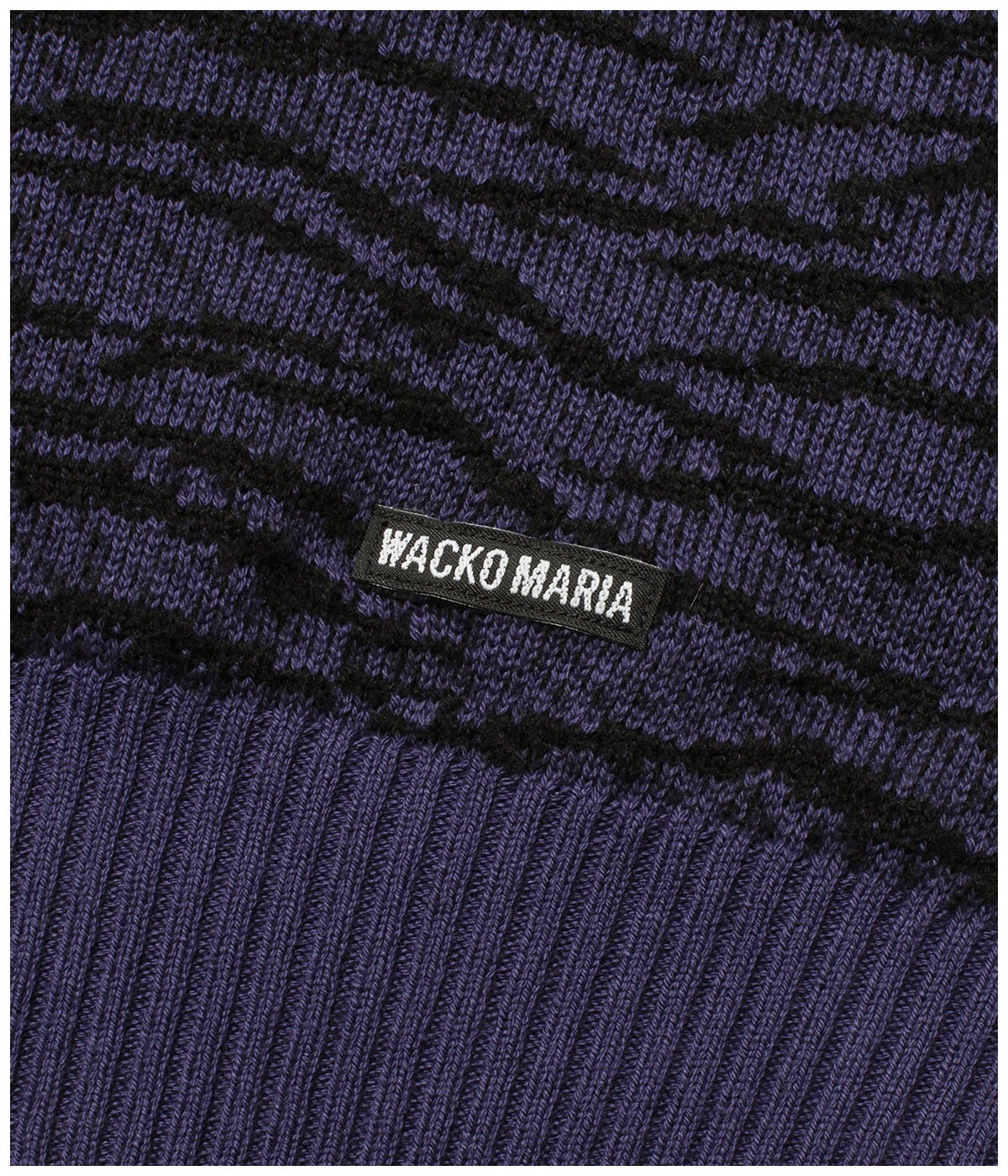 TIGER JACQUARD KNIT CARDIGAN【PURPLE】｜WACKO MARIA｜MELTING POT