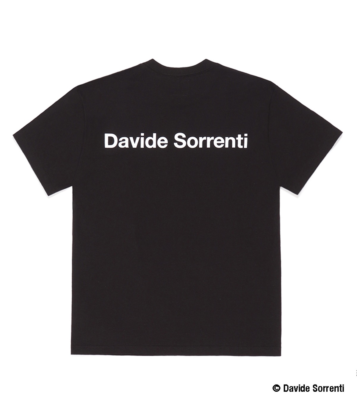 DAVIDE SORRENTI / CREW NECK T-SHIRT (TYPE-1)【BLACK】