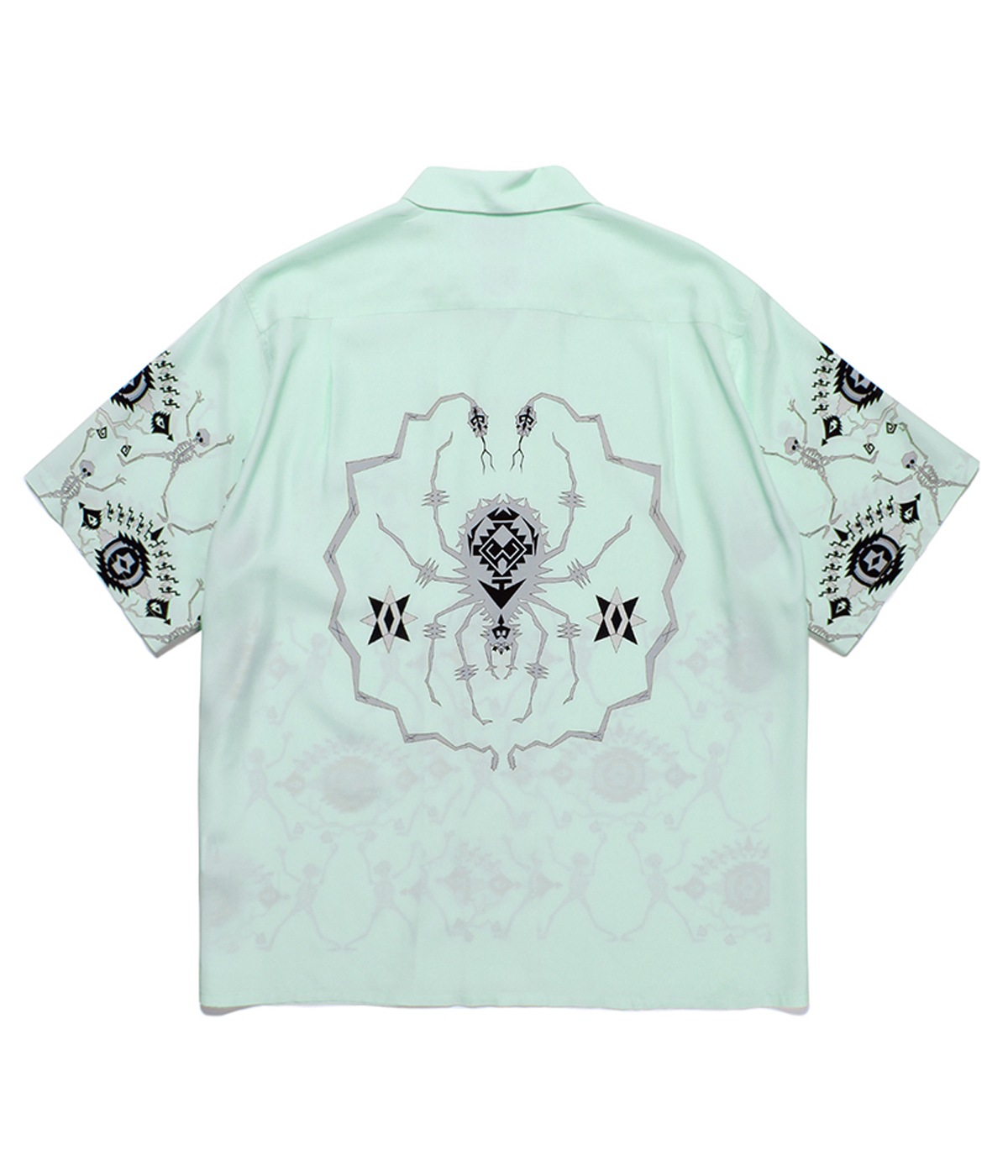 WOLF'S HEAD / S/S HAWAIIAN SHIRT (TYPE-5)【MINT】｜WACKO MARIA