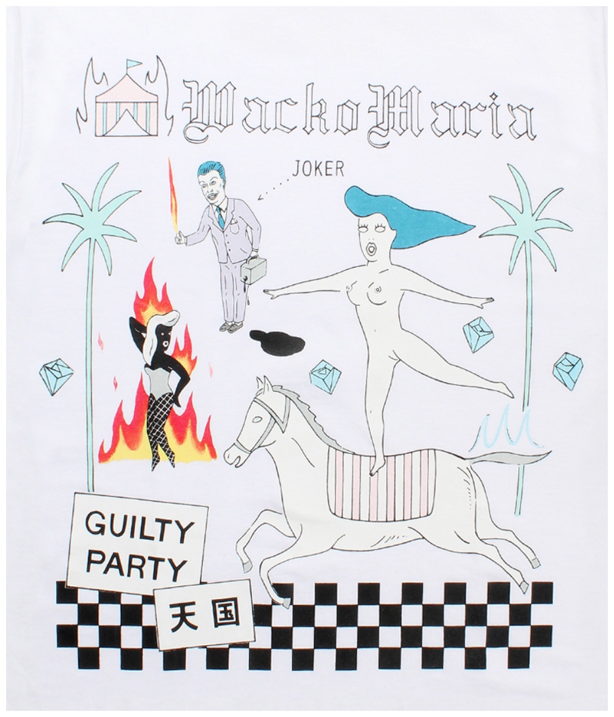 【美品】WACKO MARIA Tシャツ L 世界平和プロジェクト WACKO MARIA/世界平和プロジェクト / T-SHIRT（BLACK