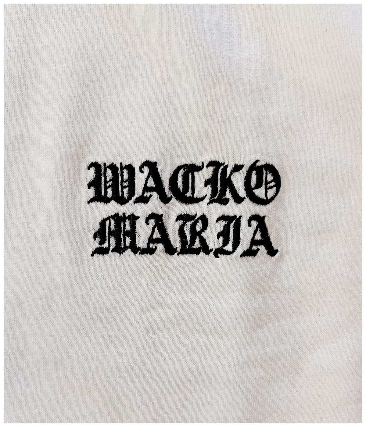 CREW NECK LONG SLEEVE T-SHIRT (TYPE-2)【WHITE】｜WACKO MARIA