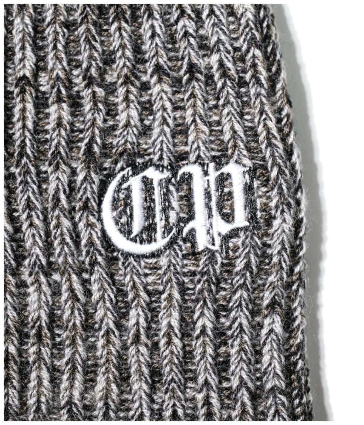 Lowgauge Fingerless Knit Glove【GRAY MIX】｜COOTIE