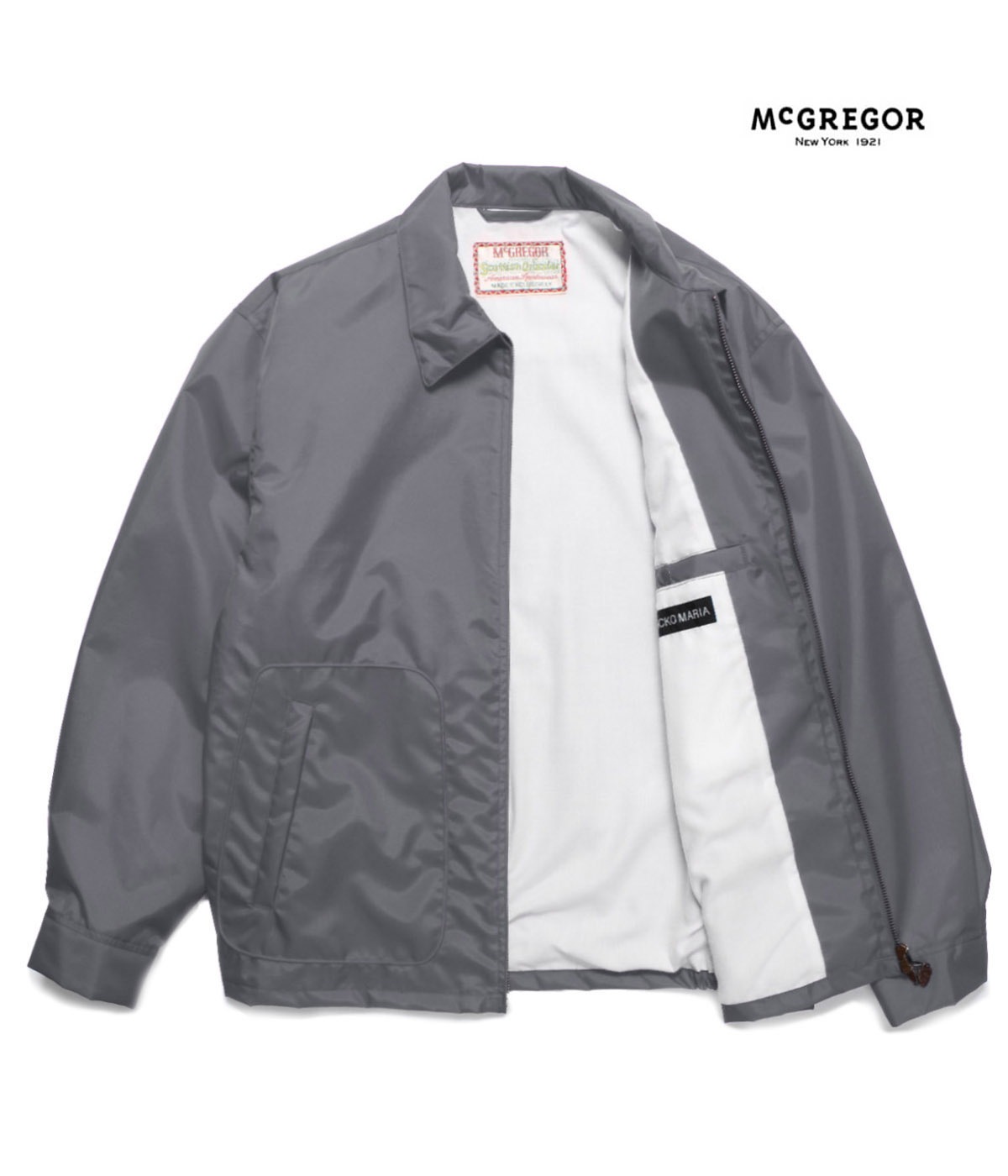 MCGREGOR / NYLON DRIZZLER JACKET【GRAY】｜WACKO MARIA｜MELTING POT