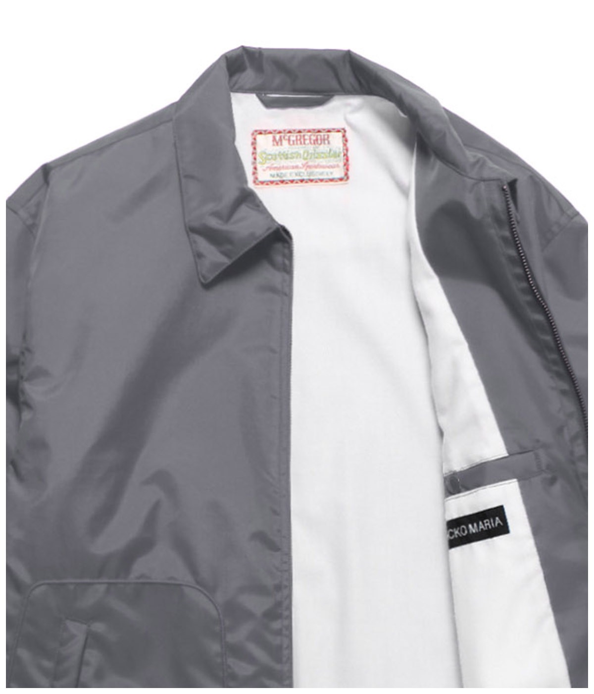 MCGREGOR / NYLON DRIZZLER JACKET【GRAY】｜WACKO MARIA｜MELTING POT 