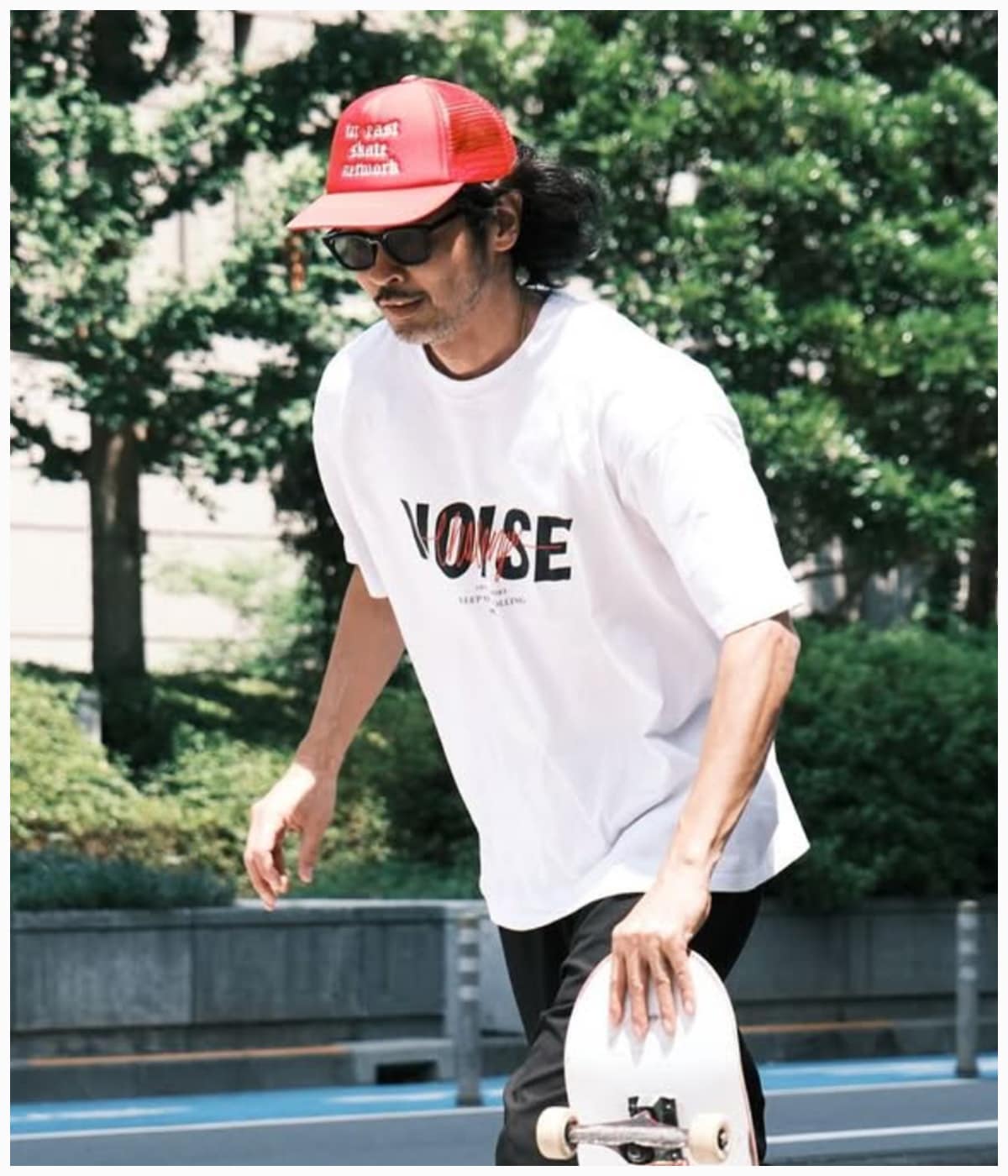 М　CHALLENGER　S/S NOISE TEE　WHITE S/S NOISE TEE【WHITE】｜CHALLENGER｜MELTING POT（正規取扱店