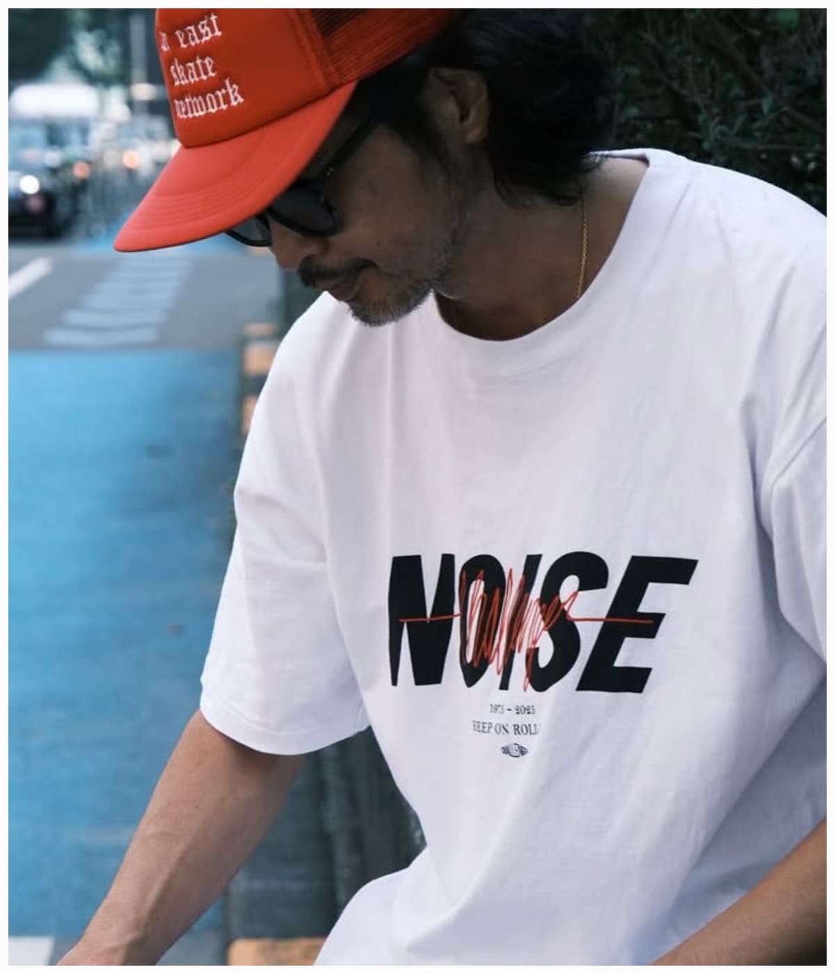 XL CHALLENGER　S/S NOISE TEE　WHITE S/S NOISE TEE【WHITE】｜CHALLENGER｜MELTING POT（正規取扱店