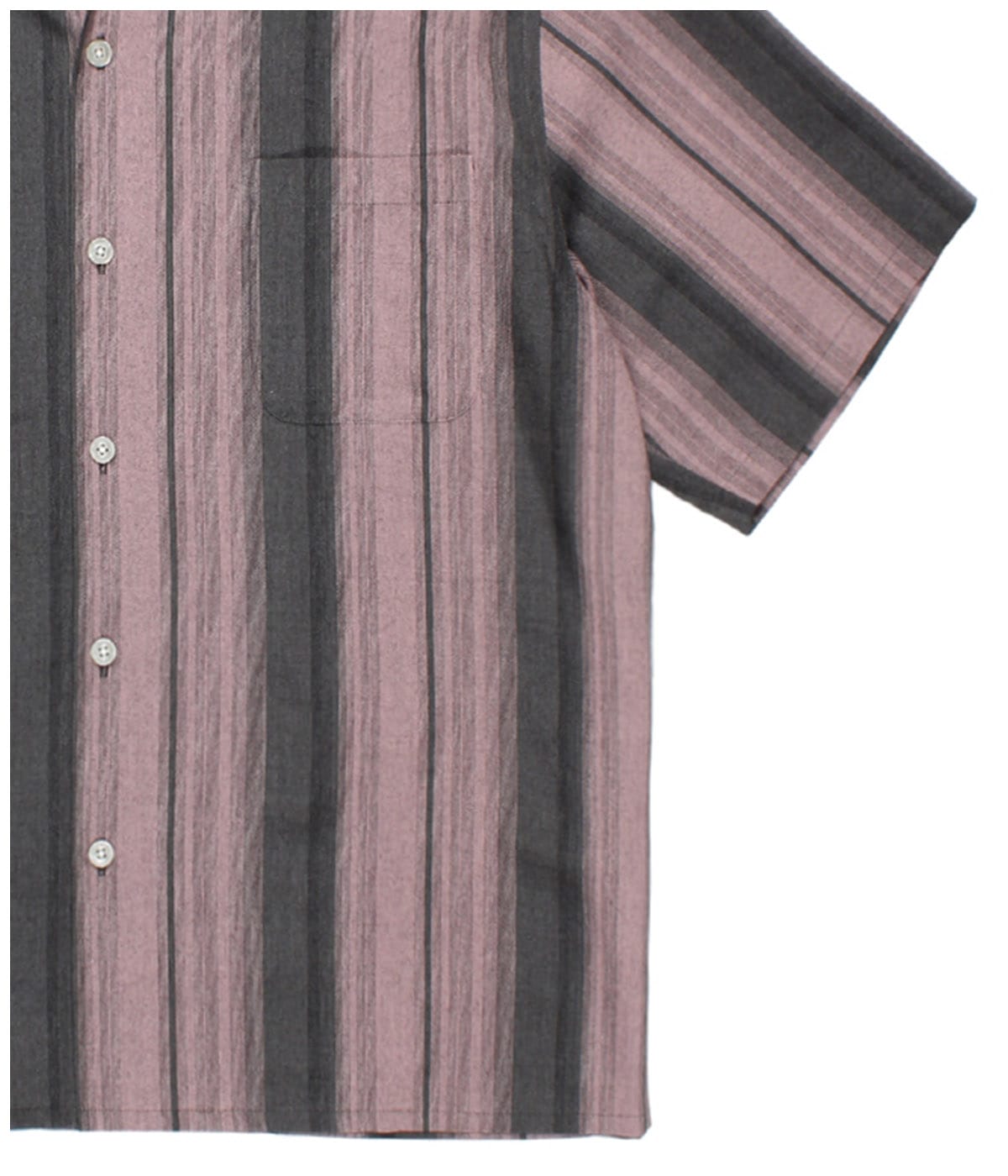 OMBRE STRIPED OPEN COLLAR SHIRT【PINK】